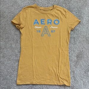 AEROPOSTALE Mustard Classic Crew Shirt